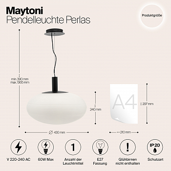 Светильник одинарный Maytoni P062PL-01W